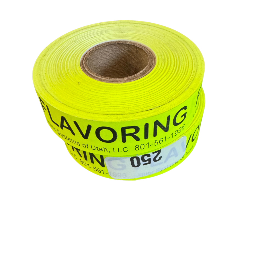 Flavoring Labels - roll of 250
