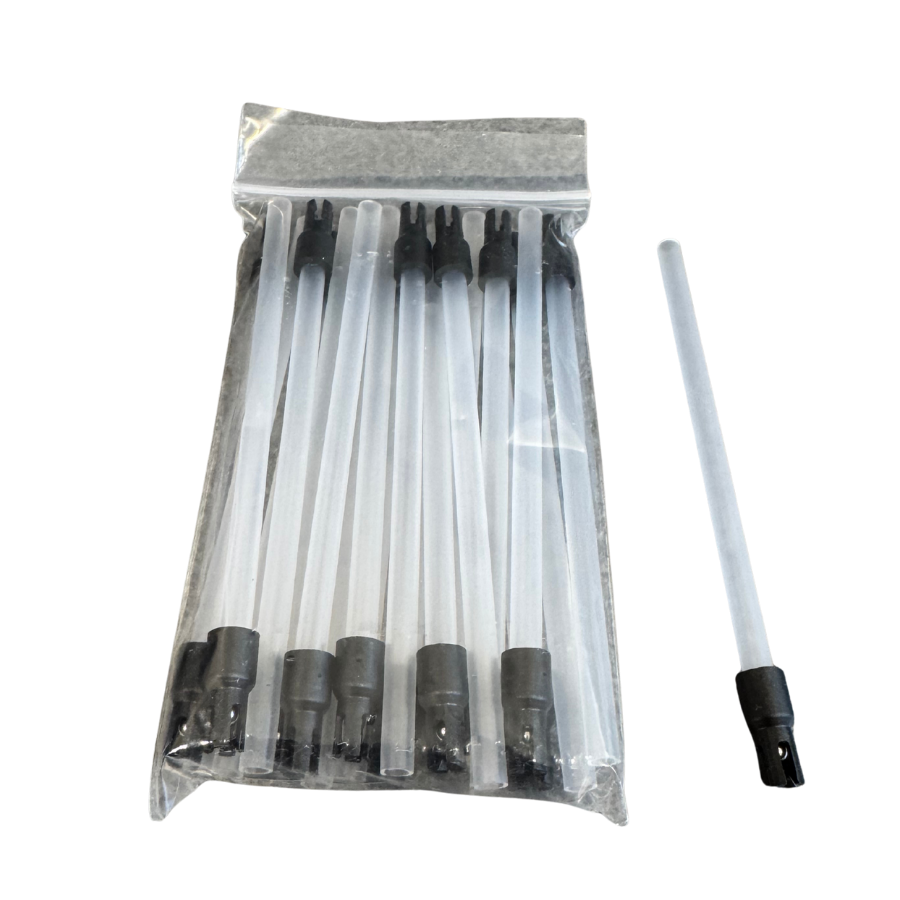 High flow breather tubes (straws for ABID and high-flow grey tip Berg pour spouts) pack of 20