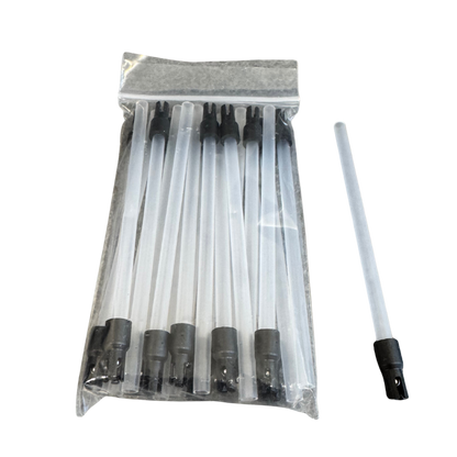 High flow breather tubes (straws for ABID and high-flow grey tip Berg pour spouts) pack of 20